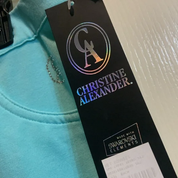 Aqua Embellished Zip-Up Hoodie - Picture 6 of 7